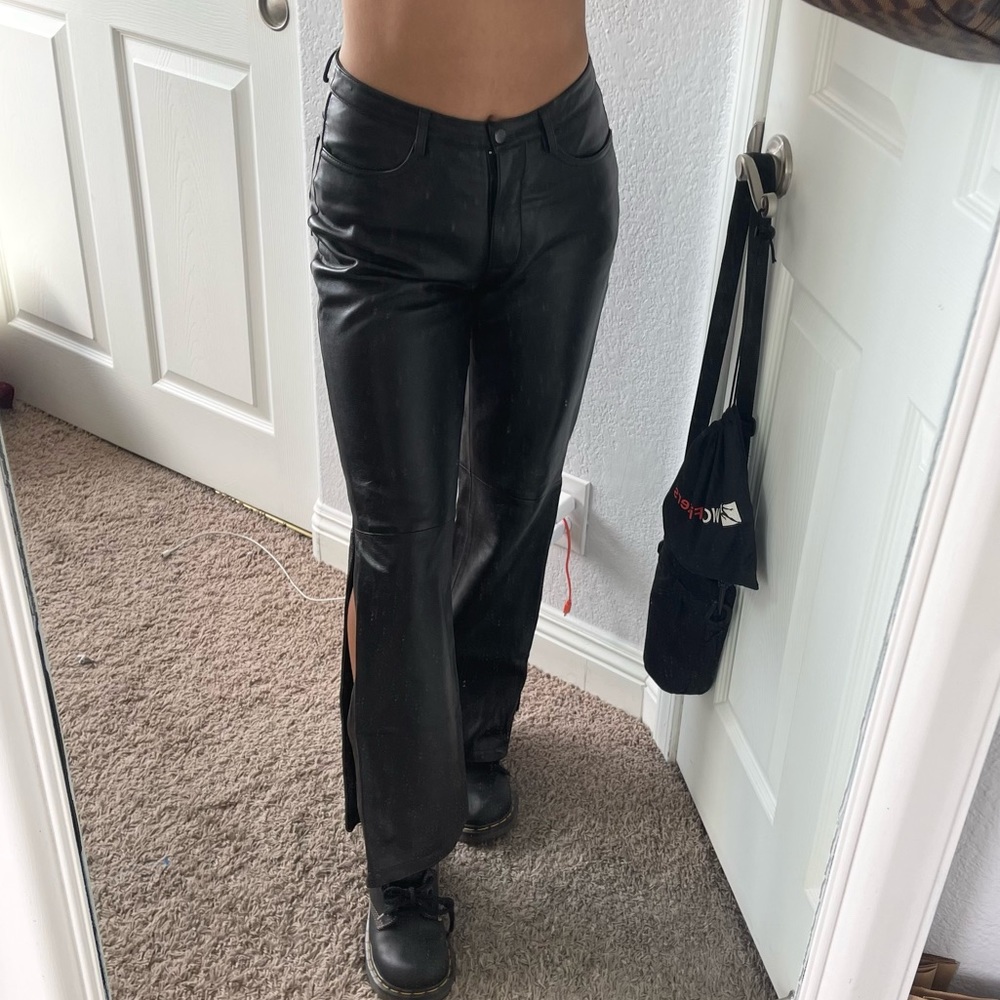Vintage Bebe leather pants  Y2K